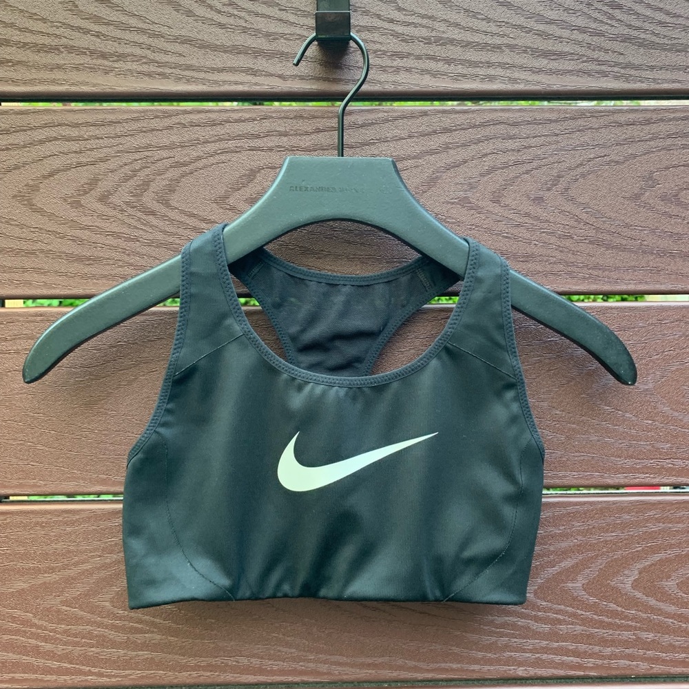 Nike logo sports bra crop top